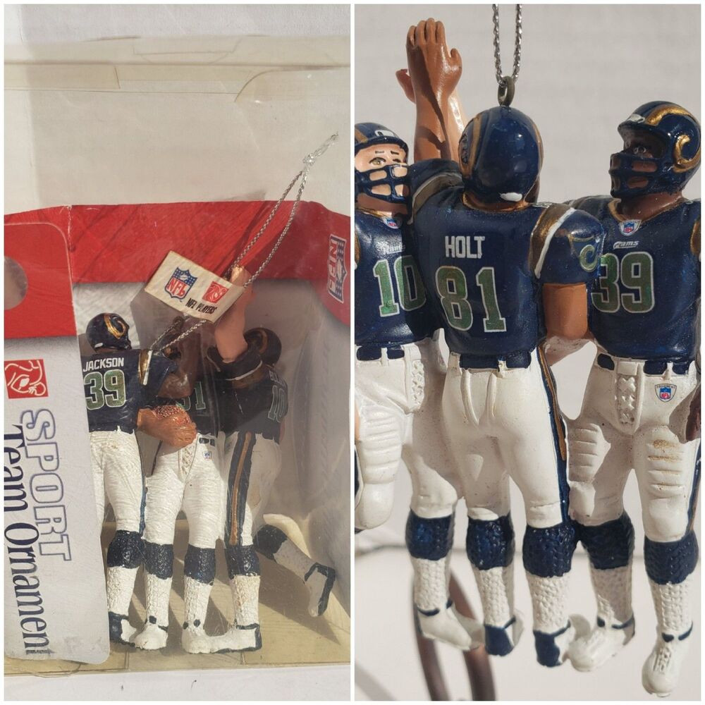 Greatest Show On Turf St Louis Rams Christmas NFL Ornament Holt Burger Jackson - Picture 2 of 13